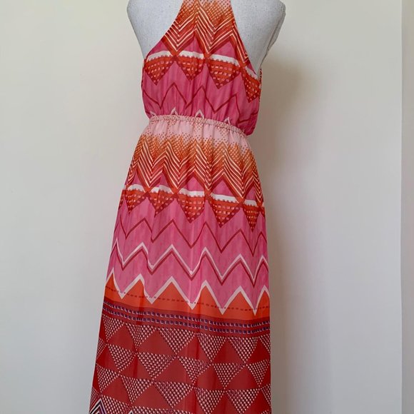 Old navy Sz S Maternity women’s maxi geometric - Picture 2 of 8
